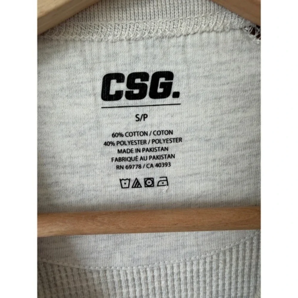 CSG Men's Raglan Thermal – Oatmeal & Chestnut – Large – NWT
